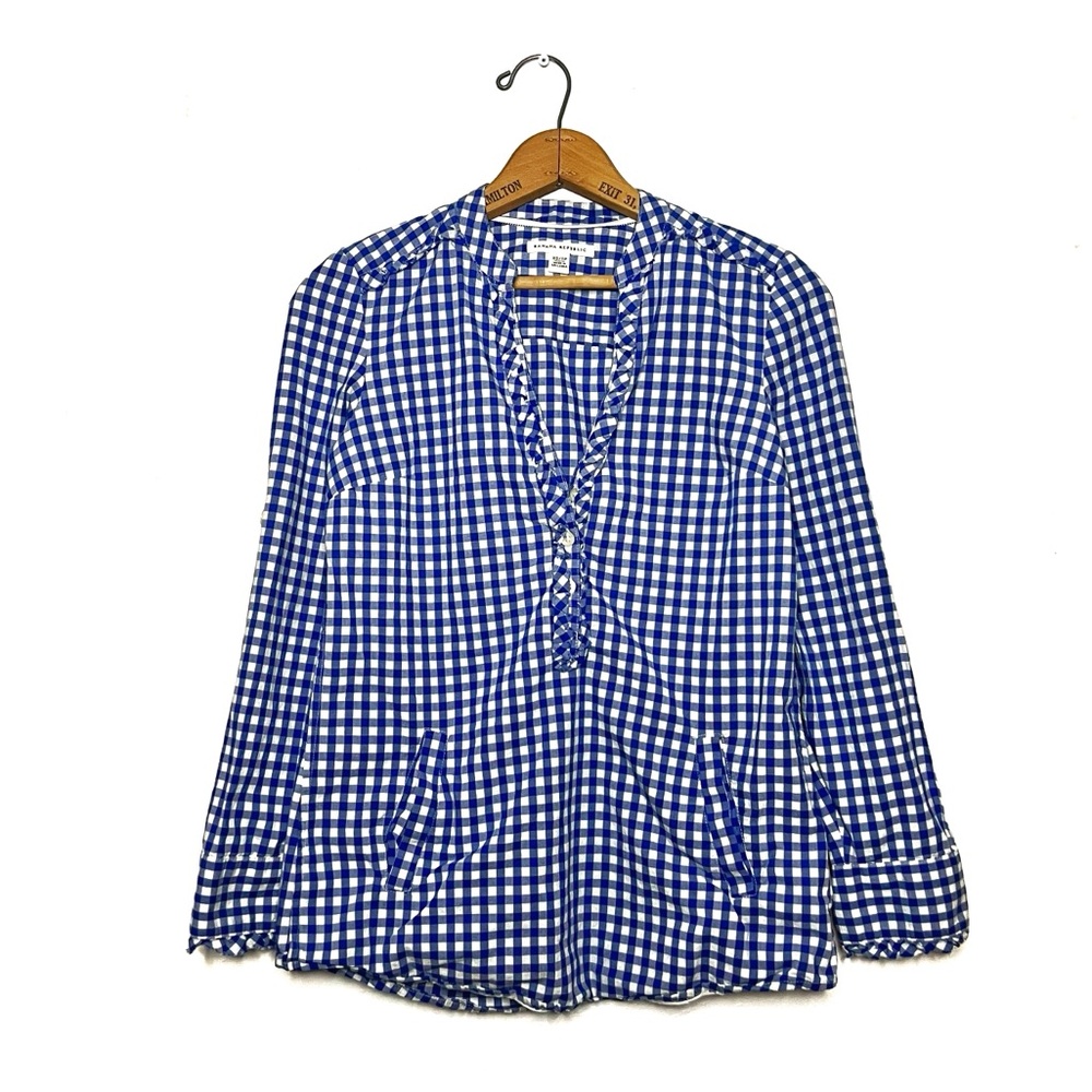 Banana Republic | Blue Gingham Top